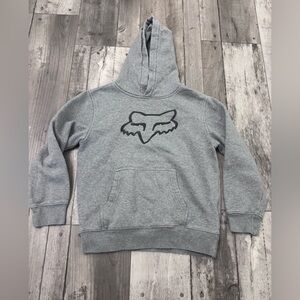 Fox Racing Youth Legacy Pullover Fleece Heather Grey Hoodie Sweatshirt YM